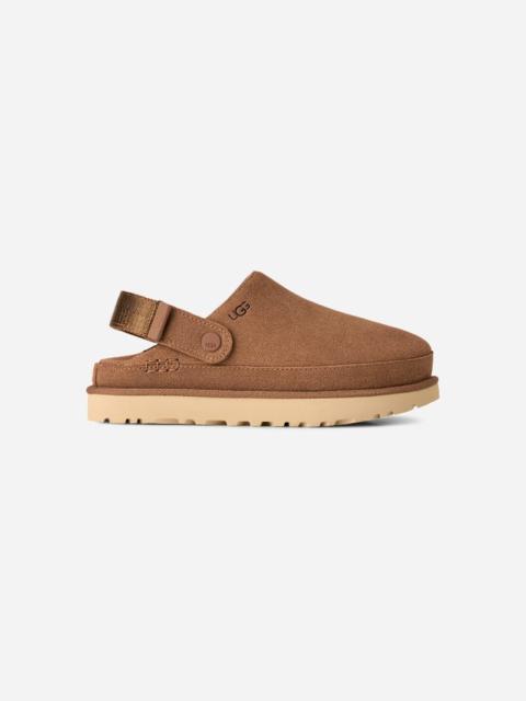 UGG ® Women's Goldenstar Clog Suede Shoes in Chestnut