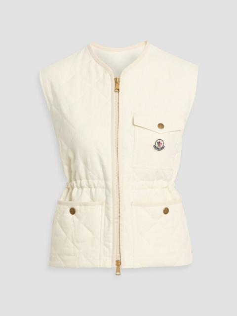 Moncler Vigny quilted linen vest