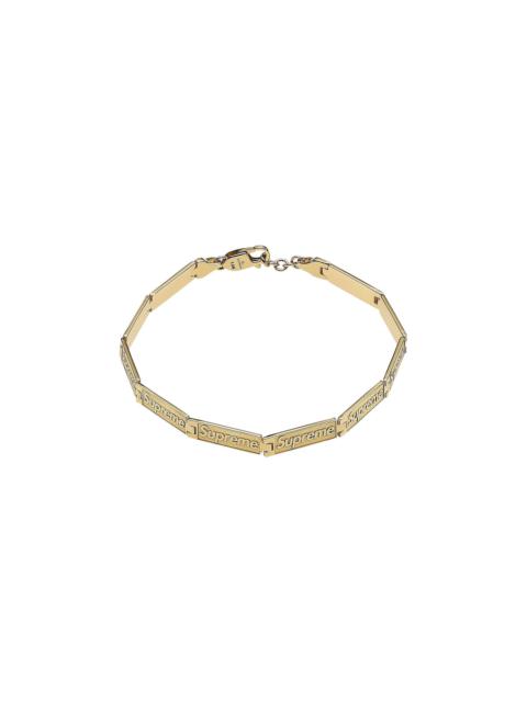 Supreme x Jacob & Co. Logo Link Bracelet '14K Gold'