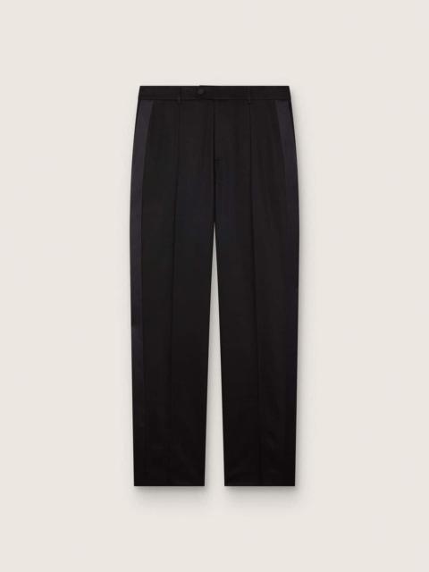Golden Goose Men's pants in black cool wool with satin side stripe
