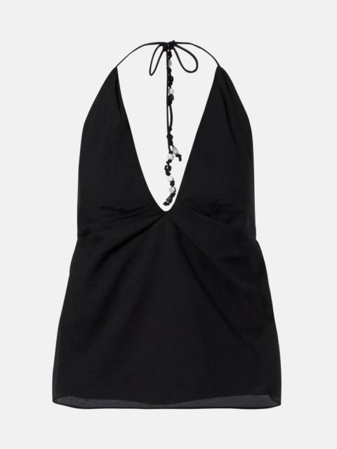 SIR. Azura halterneck cotton top