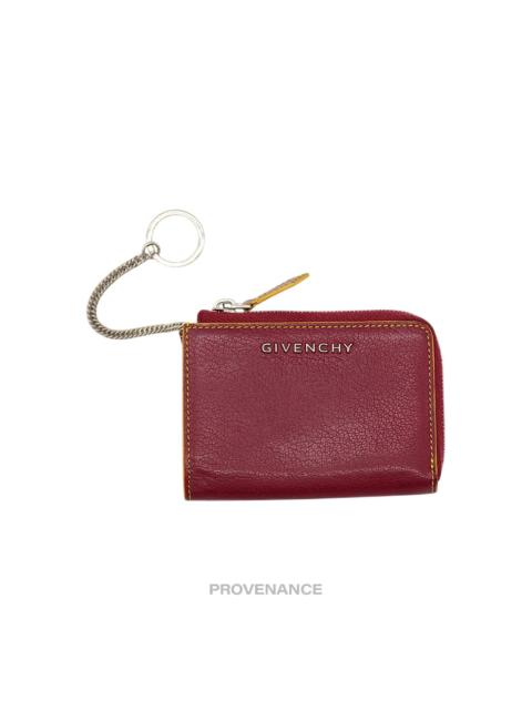 Givenchy Givenchy Cles Zip Pouch Wallet - Red/Yellow Leather