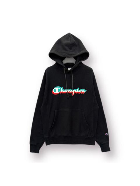 Other Designers Vintage - 🔥 Champion Reverse Weave Multicolor Motion Logo Hoodie - S