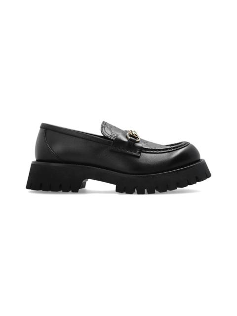 GUCCI Gucci Horsebit GG Lug Sole Loafers
