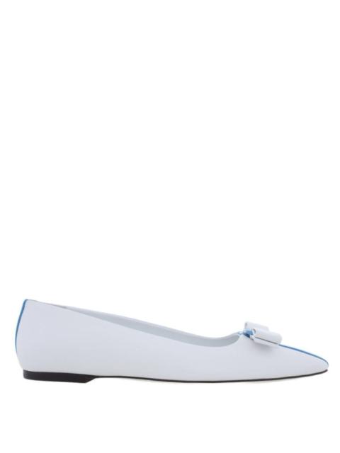 FERRAGAMO Ferragamo Vara Bow Leather Ballet Flats, Size 7 C