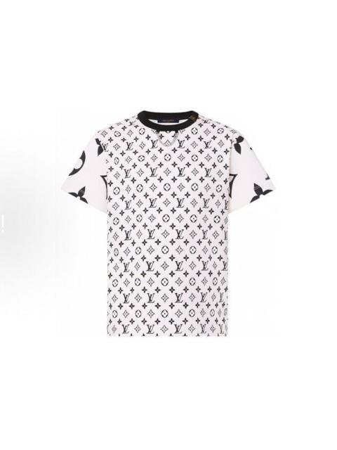 Louis Vuitton Louis Vuitton (LV) Monogram All-Over Print Short-Sleeve Shirt with Chain Detail