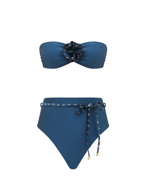 Zimmermann INDRA STUDDED FLOWER BIKINI