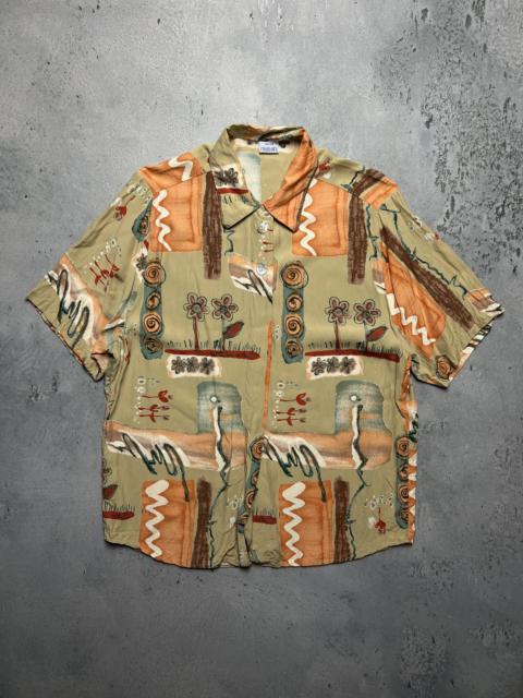 Other Designers Casablanca Vintage Hawaiian Abstract Viscose Shirt 90s rare
