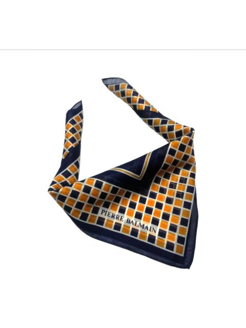 Other Designers Pierre Balmain - Pierre Balmain Paris Bandana Handkerchief Blue Luxury Style