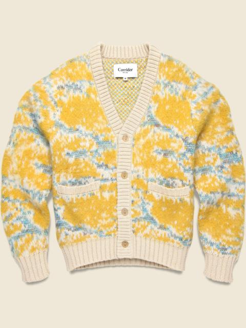 Corridor Mohair Camo Cardigan - Multi
