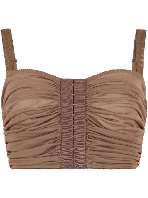 Dolce & Gabbana ruched-bodice top
