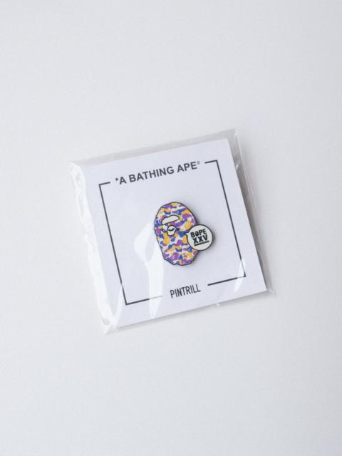 A BATHING APE® A Bathing Ape BAPE XXV Pintrill Los Angeles Camo Pin