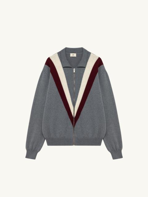 AUTRY UNISEX KNIT WOOL SHIRT JACKET