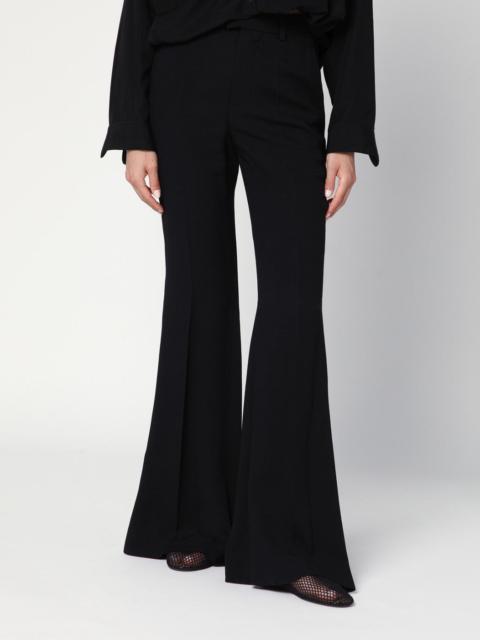 BALENCIAGA Black flared pants in viscose