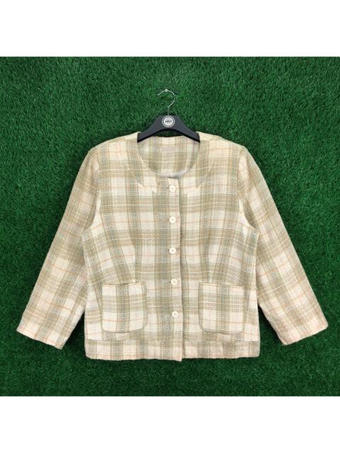 Other Designers Vintage - Vintage 90's Tweed Jacket Women Cropped by A Moble Woman