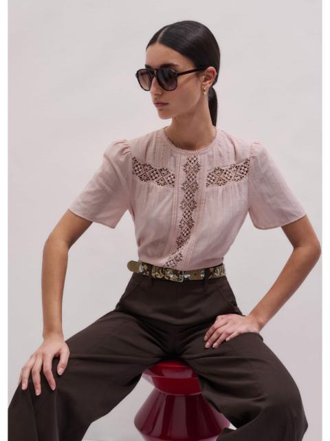 ME+EM Embroidered Cutout Tee