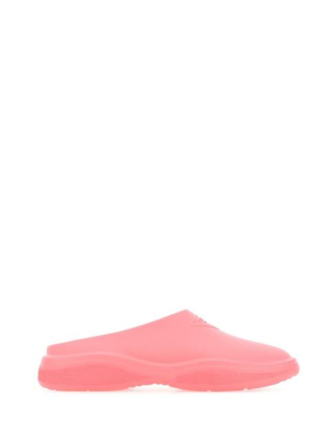 Prada Woman Dark Pink Rubber Slippers