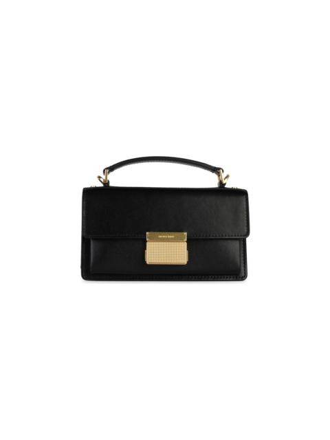 Golden Goose Small 'venezia' Black Palmellata Leather Bag