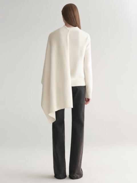 A.L.C. Davin Draped Wool Sweater