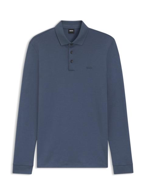 BOSS INTERLOCK-COTTON POLO SHIRT IN A REGULAR FIT