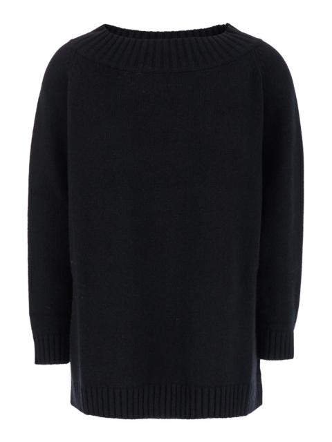Max Mara Max Mara Women 'Radames' Black Sweater With Boat Neckline In Wool And Cashmere Woman