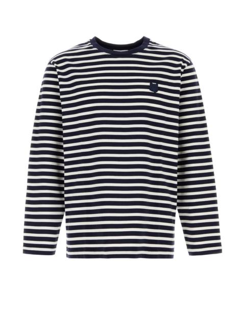 Maison Kitsuné Embroidered cotton oversize t-shirt