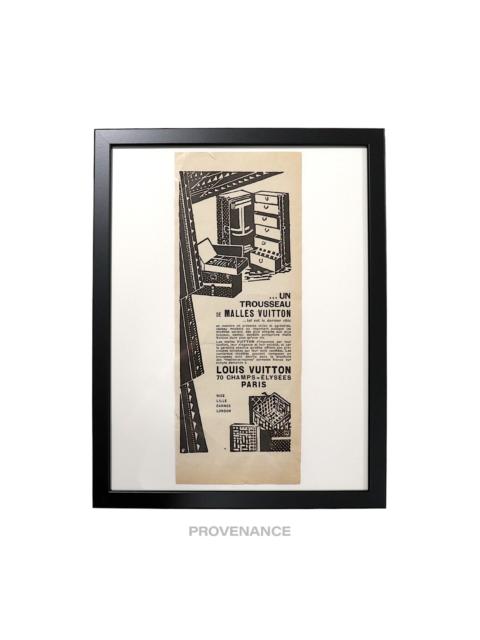 Louis Vuitton Louis Vuitton Antique Vintage Newsprint Ad - Wardrobe