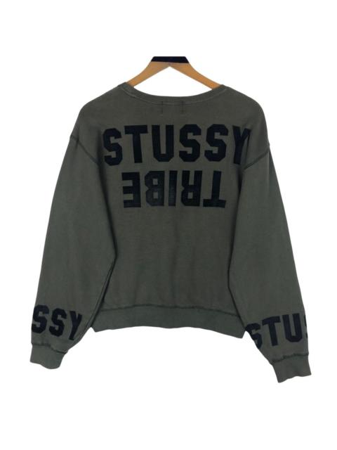 Other Designers Vintage Stussy Tribe Crewneck Sweatshirt Spell Out Big Logo