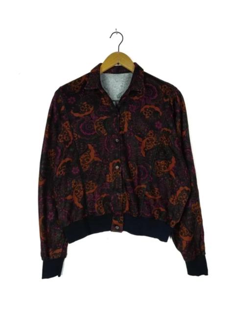 Other Designers Art - Vintage Floral Jacket Bombers Style Coat Parka Tops