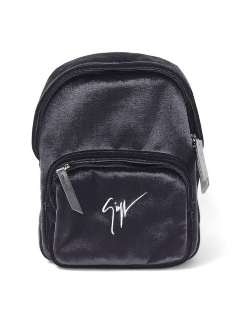 Giuseppe Zanotti Kilo XS Mini Backpack - Velvet - Black - $950