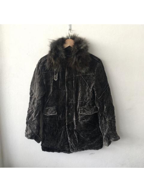 Other Designers Vintage In The Attic Japanese Brand Jacket Fur Faux Hoodie