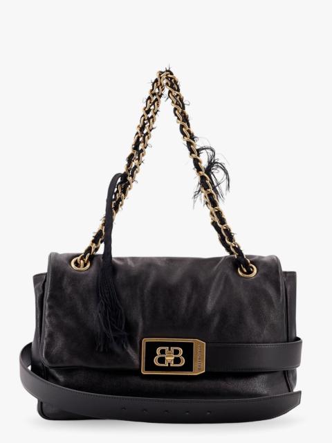 BALENCIAGA Modu Flap Leather Shoulder Bag
