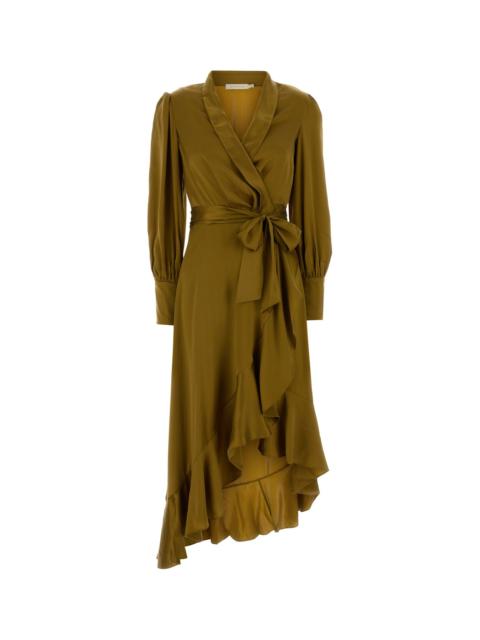 Zimmermann Kaki satin dress