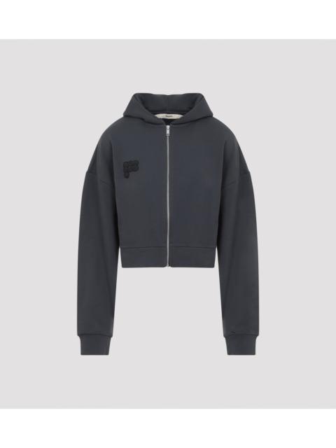 PANGAIA Pangaia Cropped Zip Up Hoodie