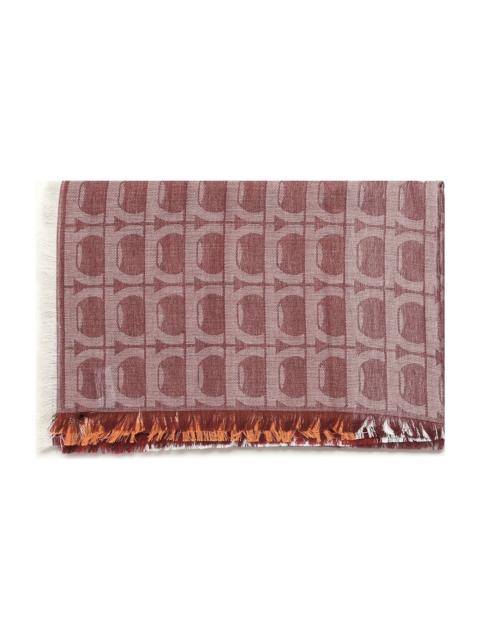 FERRAGAMO Gancini Monogram Jacquard Stole