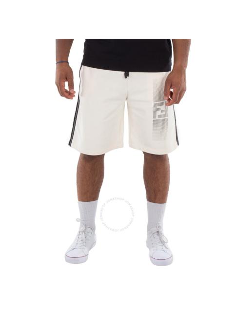 FENDI Fendi Drawstring Logo-Print Cotton Shorts