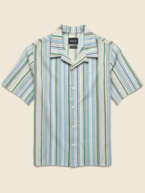HOWLIN' Cocktail Seersucker Shirt - Tropical Stripes