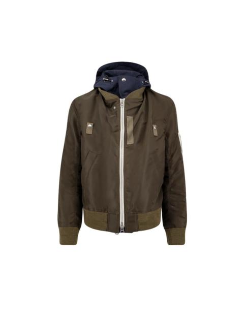 sacai SACAI Green Nylon Bomber Jacket New & Authentic (Men's size: