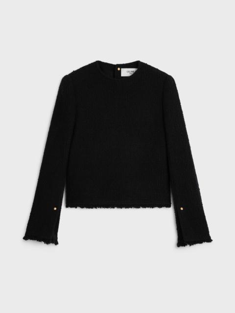 CELINE long-sleeved top IN wool natté