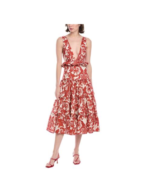 Agua by Agua Bendita Agua by Agua Bendita Maiz Linen Midi Dress