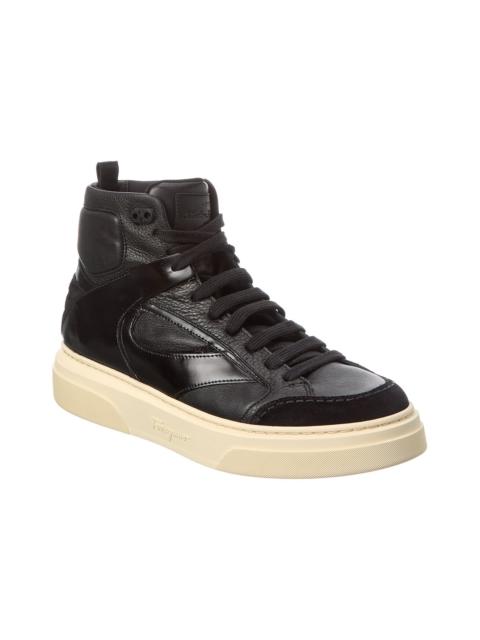 FERRAGAMO Ferragamo Leather High-Top Sneaker