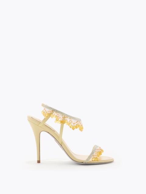 RENE CAOVILLA JAHANARA BUTTER YELLOW SANDAL 100