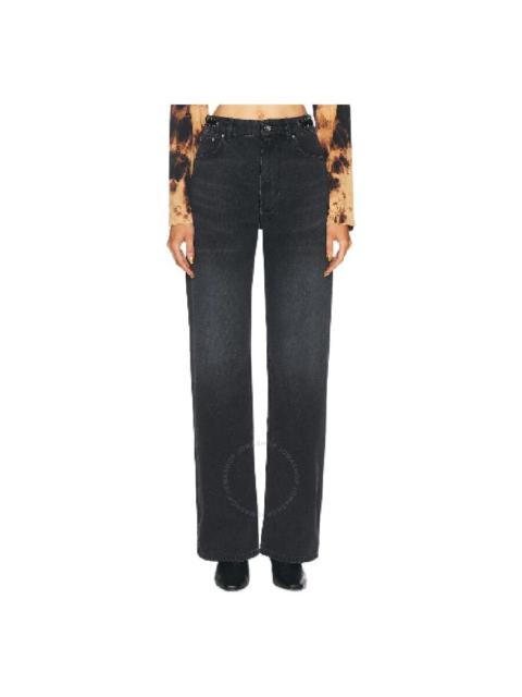 rabanne Paco Rabanne High-Waist Straight Leg Pants