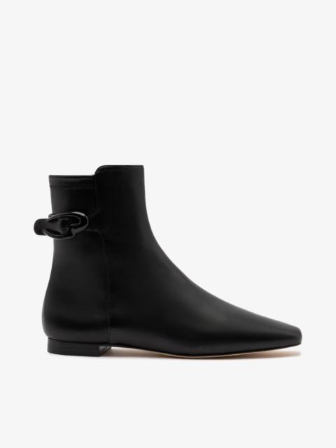 Larroudé Alexis Verona Flat Boot In Black Leather