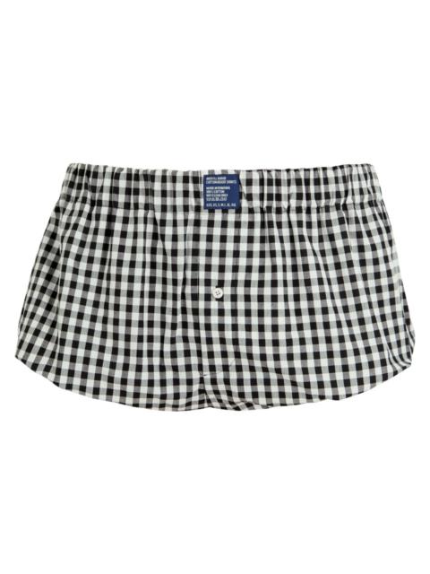 Meryll Rogge Boxer Bloomer Gingham Cotton Shorts