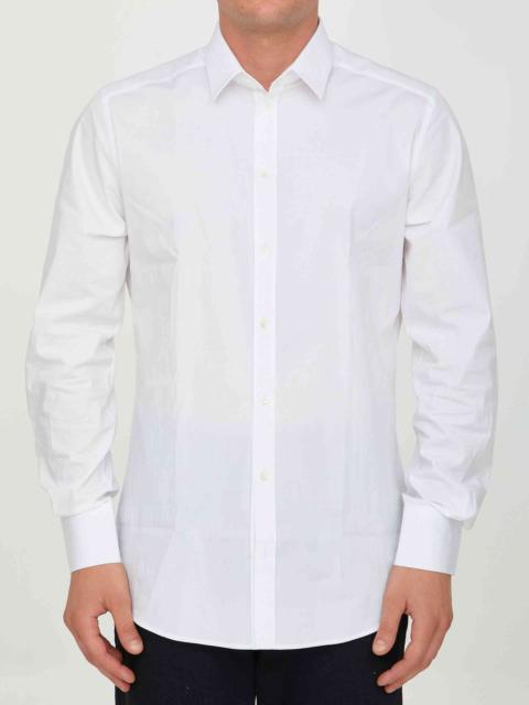 Dolce&Gabbana Men White Cotton Shirt