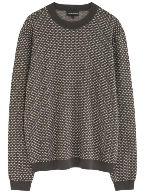 Emporio Armani Logo-monogrammed Knitted Jumper