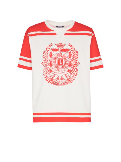 Balmain Varsity T-shirt with Balmain Écusson print