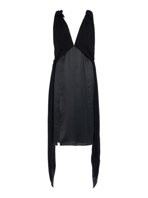 Bottega Veneta Silk Twill Dress black