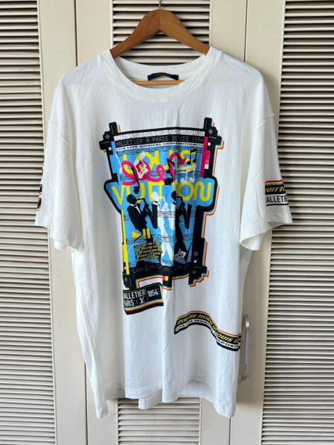 Louis Vuitton Louis Vuitton Jazz Band Print Short-Sleeve T-Shirt